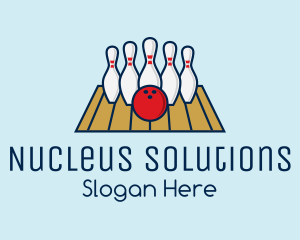 Modern Bowling Game logo design