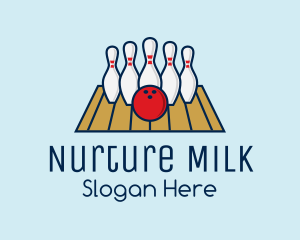 Modern Bowling Game logo design