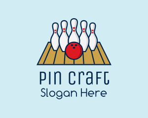 Modern Bowling Game logo design