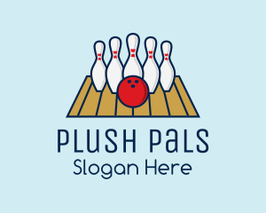 Modern Bowling Game logo design