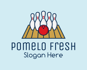 Modern Bowling Game logo design