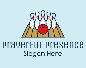 Modern Bowling Game logo design