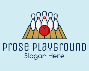 Modern Bowling Game logo design