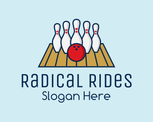 Modern Bowling Game logo design