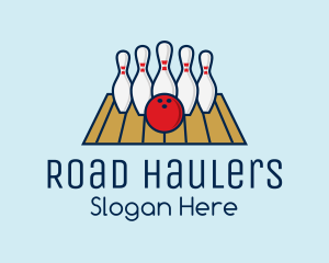 Modern Bowling Game logo design