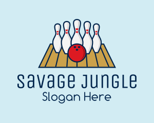 Modern Bowling Game logo design