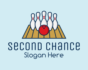 Modern Bowling Game logo design