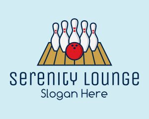 Modern Bowling Game logo design