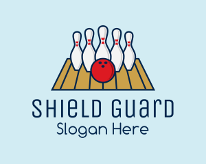 Modern Bowling Game logo design