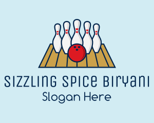 Modern Bowling Game logo design