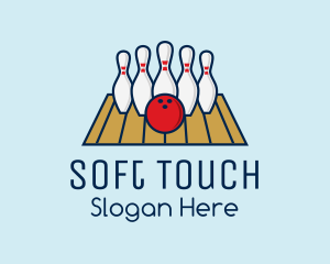 Modern Bowling Game logo design