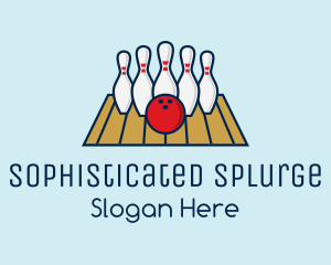 Modern Bowling Game logo design