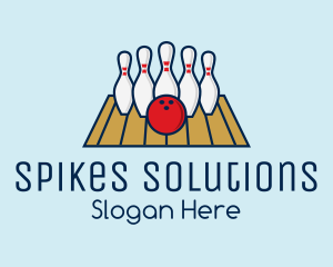 Modern Bowling Game logo design