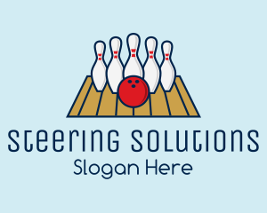 Modern Bowling Game logo design