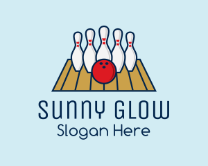 Modern Bowling Game logo design