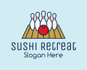 Modern Bowling Game logo design