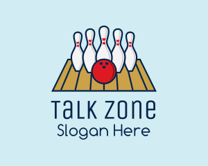 Modern Bowling Game logo design