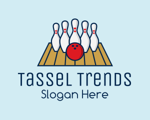 Modern Bowling Game logo design