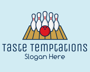 Modern Bowling Game logo design