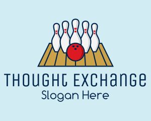 Modern Bowling Game logo design