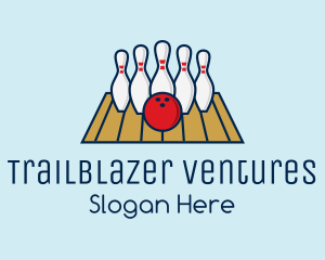 Modern Bowling Game logo design