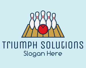 Modern Bowling Game logo design