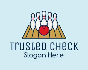 Modern Bowling Game logo design