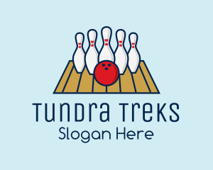 Modern Bowling Game logo design