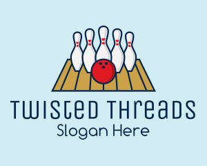 Modern Bowling Game logo design