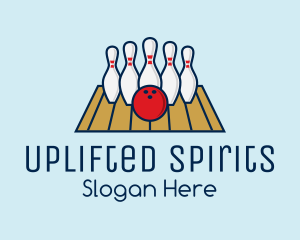 Modern Bowling Game logo design