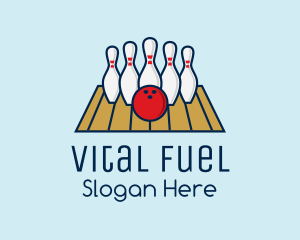 Modern Bowling Game logo design