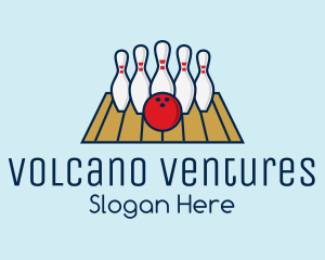 Modern Bowling Game logo design