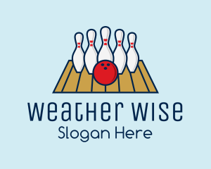 Modern Bowling Game logo design