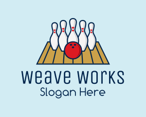 Modern Bowling Game logo design