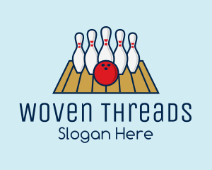 Modern Bowling Game logo design