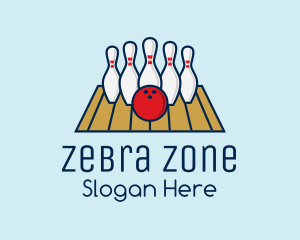 Modern Bowling Game logo design