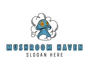 Psychedelic Mushroom Vape logo design