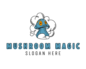 Psychedelic Mushroom Vape logo design