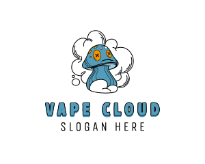 Psychedelic Mushroom Vape logo design