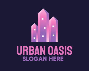 Pink Crystal Buildings logo