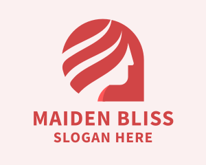 Red Maiden Cosmetics  logo design