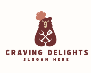 Grizzly Bear Chef logo design