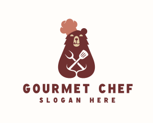 Grizzly Bear Chef logo design