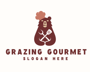 Grizzly Bear Chef logo design