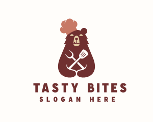 Grizzly Bear Chef logo design