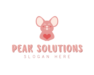 Mouse Pet Shop Heart Logo