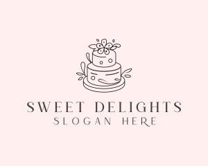 Wedding Cake Dessert logo