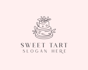 Wedding Cake Dessert logo design