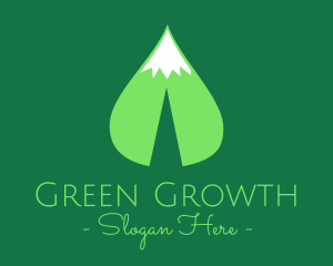 Green Leaf Mountain logo design