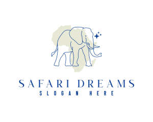 Africa Safari Elephant logo